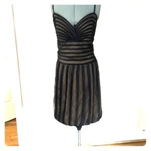 Sue Wong Evening Bubble Skirt Illusion Dress Sz 12